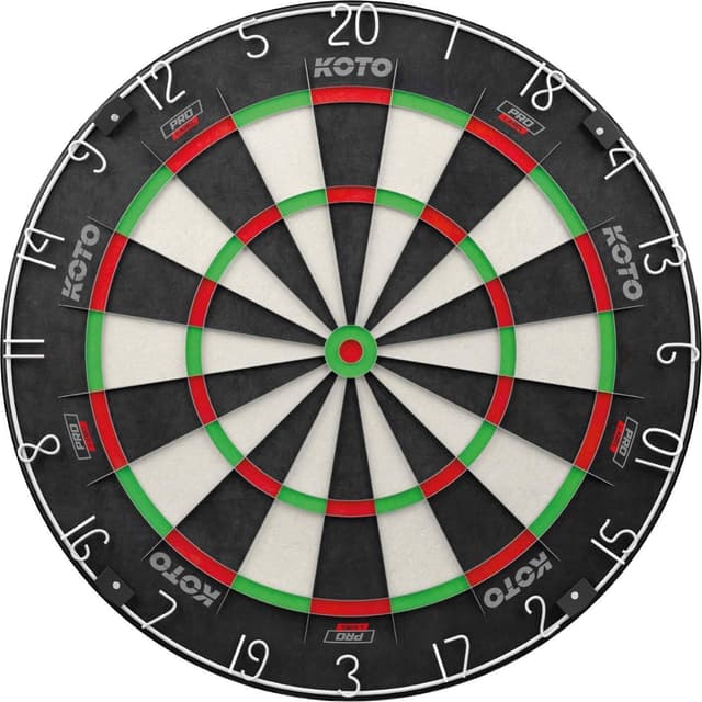تخته دارت KOTO darts با اندازه رسمی مسابقات، سیمکشی نازک، حلقه اعداد قرمز و نصب آسان مدل King Pro Target تخته دارت KOTO darts با اندازه رسمی مسابقات، سیمکشی نازک، حلقه اعداد قرمز و نصب آسان مدل King Pro Target