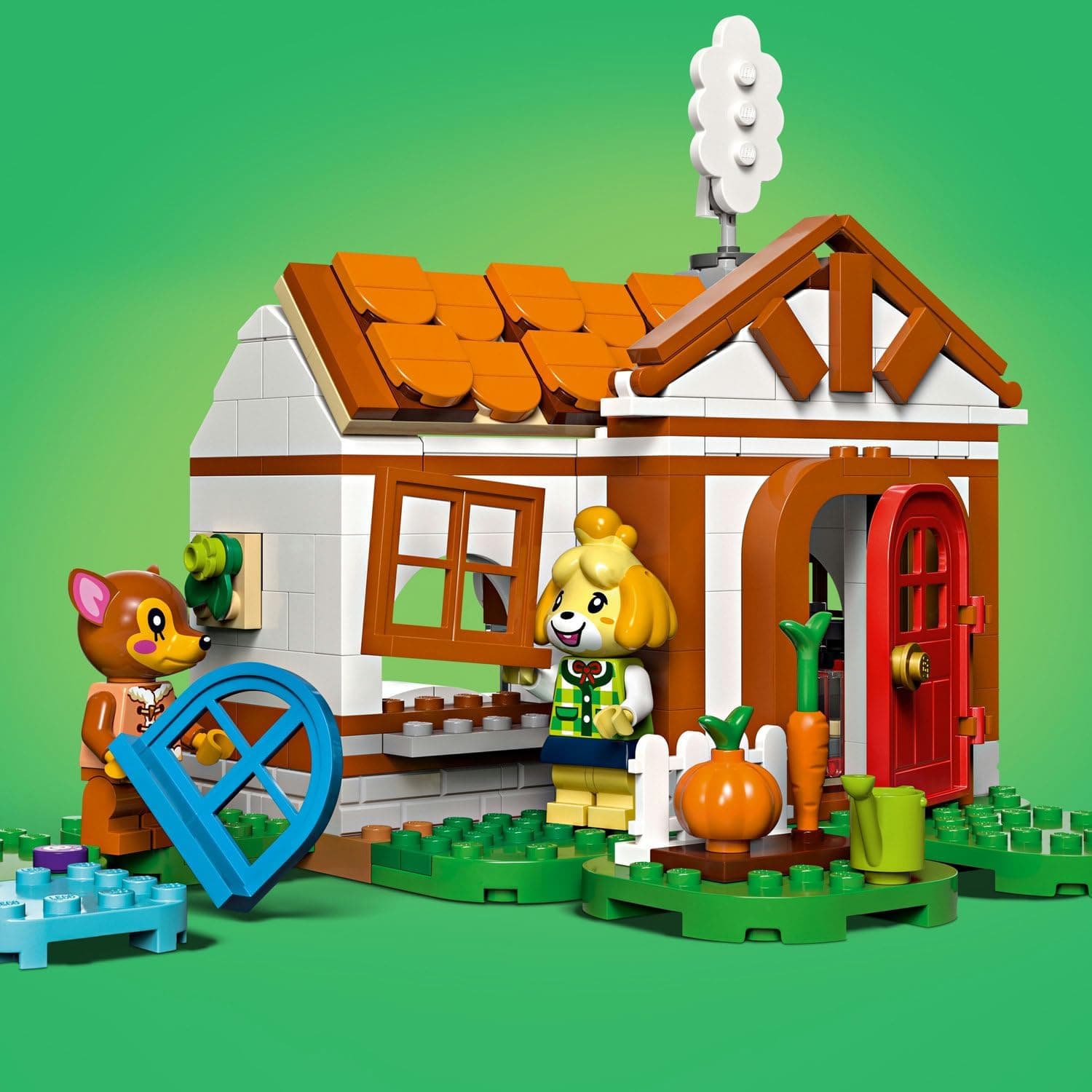 لگو Animal Crossing Isabelle کودکان بازدید از خانه مدل 77049 لگو Animal Crossing Isabelle کودکان بازدید از خانه مدل 77049