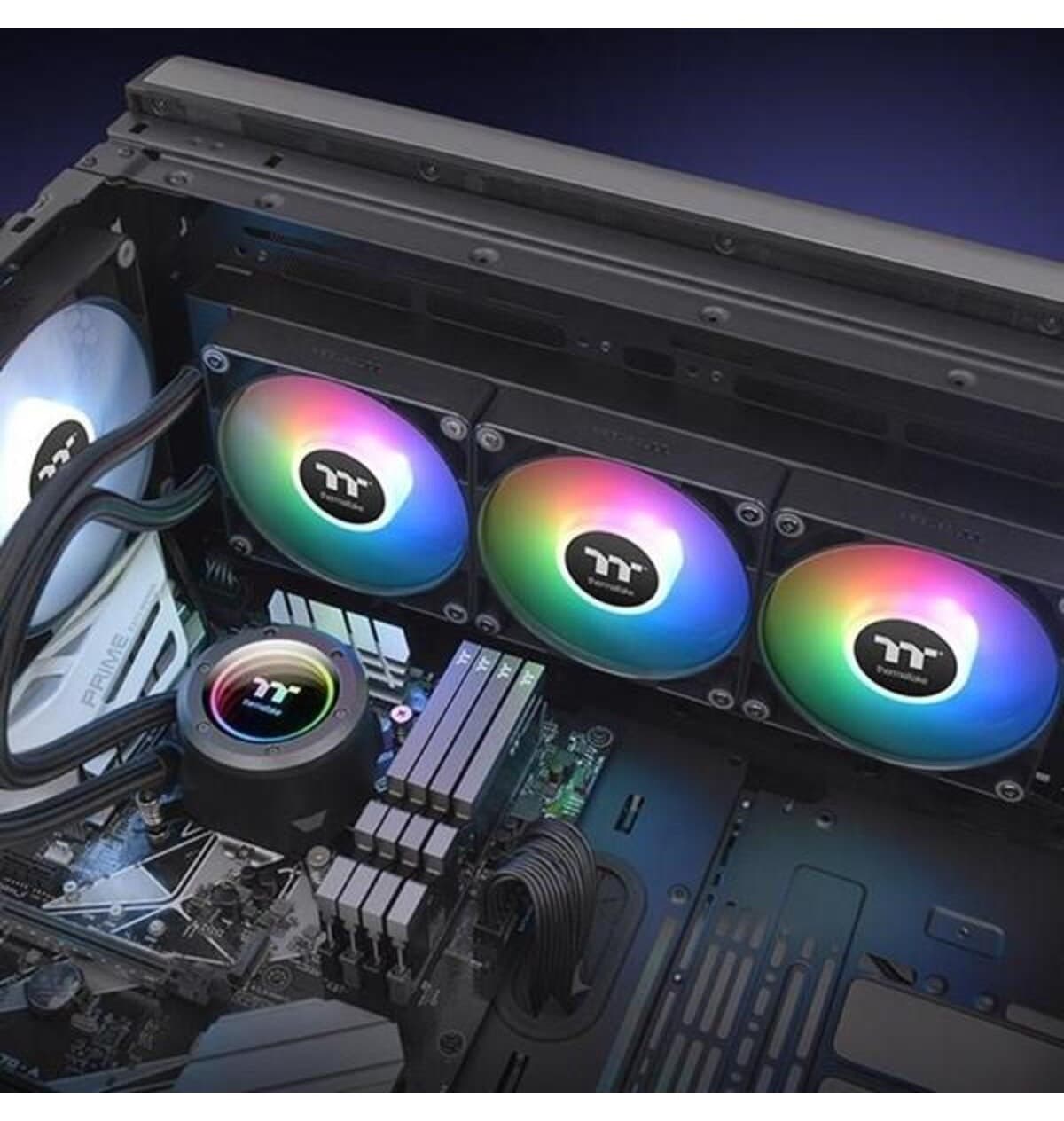 خنککننده مایع پردازنده Thermaltake 420MM ARGB مدل TH420 V2 CL-W376-PL14SW-A خنککننده مایع پردازنده Thermaltake 420MM ARGB مدل TH420 V2 CL-W376-PL14SW-A