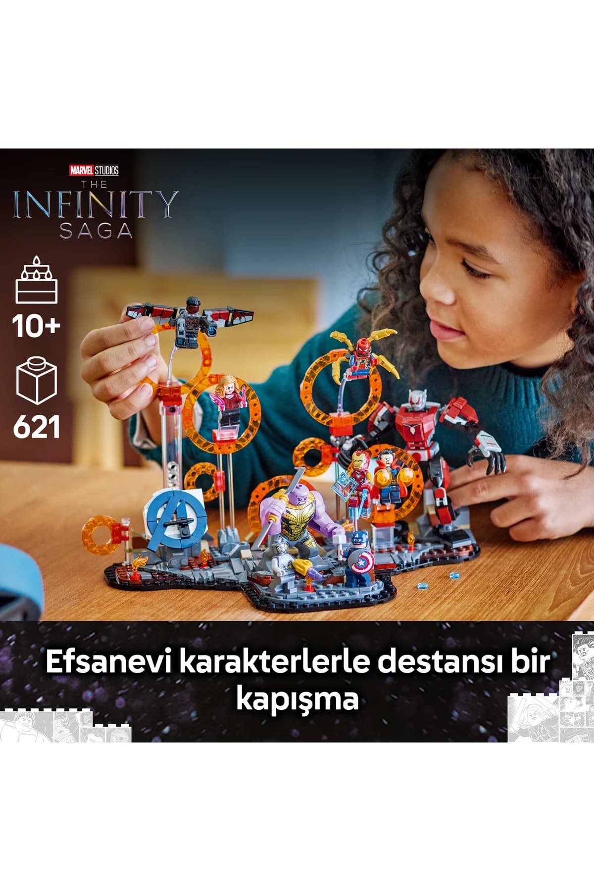 ست ساختنی اسباببازی 10+ لگو Marvel Avengers: Endgame Son Savaş مدل 76323 شامل 621 قطعه ست ساختنی اسباببازی 10+ لگو Marvel Avengers: Endgame Son Savaş مدل 76323 شامل 621 قطعه