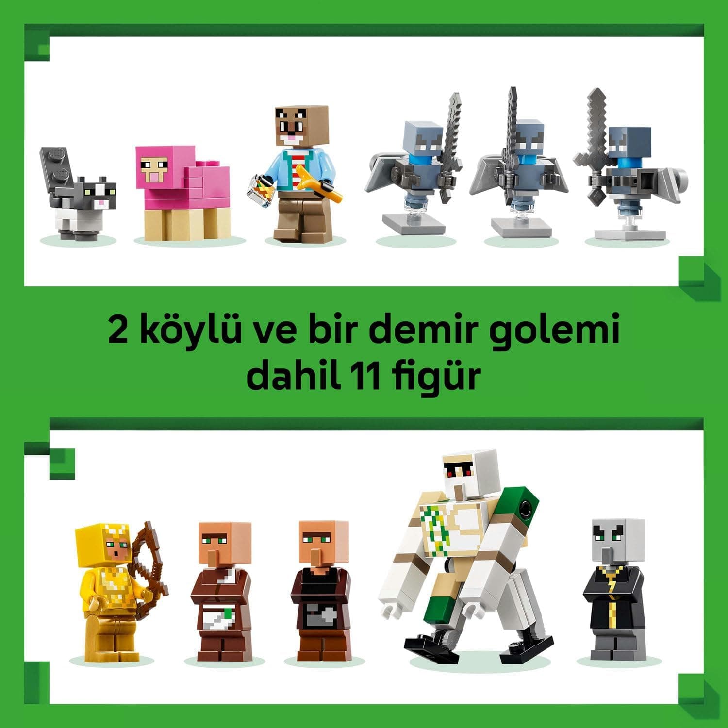 لگو Minecraft حمله Evoker به روستا مدل 21596 لگو Minecraft حمله Evoker به روستا مدل 21596