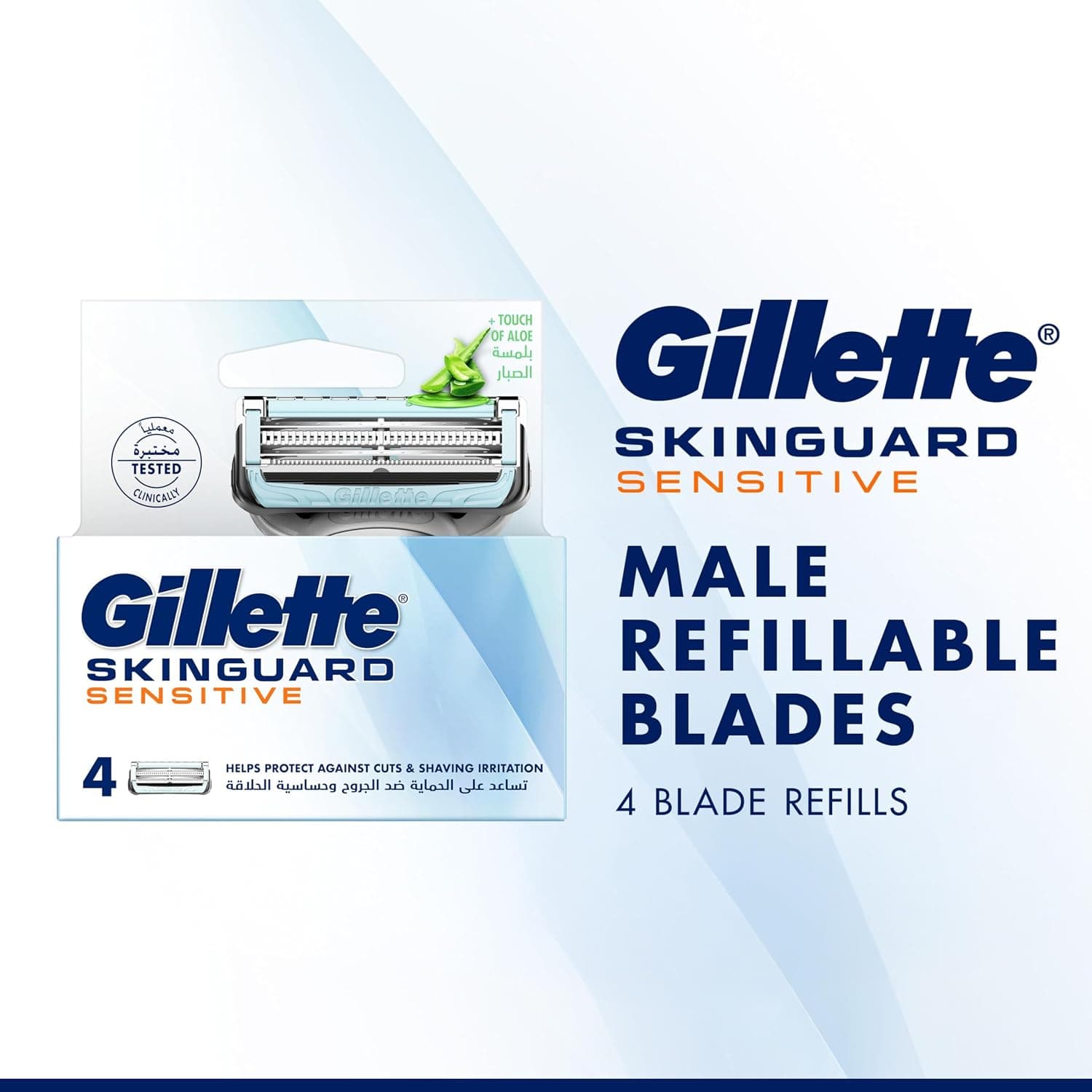 تیغ یدک مردانه Gillette Skinguard Sensitive X4 تیغ یدک مردانه Gillette Skinguard Sensitive X4