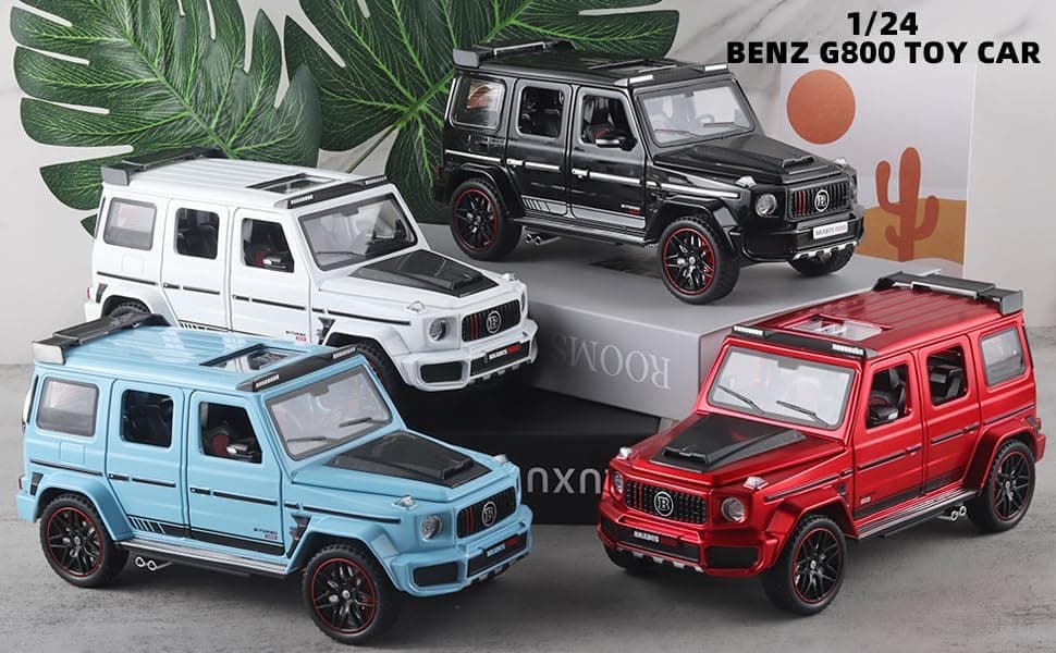 ماشین اسباببازی کودکان Swift مدل Mercedes Benz G63 AMG V12، مقیاس 1:24، فلزی عقبکش با صدا و نور سفید ماشین اسباببازی کودکان Swift مدل Mercedes Benz G63 AMG V12، مقیاس 1:24، فلزی عقبکش با صدا و نور سفید