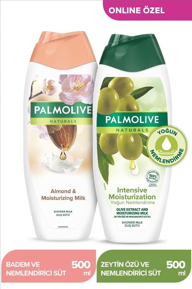 ژل دوش پوست حساس Palmolive با بادام و عصاره زیتون با مرطوبکنندگی عمیق 500 ml x2Adet ژل دوش پوست حساس Palmolive با بادام و عصاره زیتون با مرطوبکنندگی عمیق 500 ml x2Adet