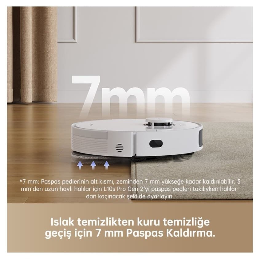 جاروبرقی رباتیک Dreame سفید با قدرت مکش 7.000PA مدل L10s Pro Gen 2 جاروبرقی رباتیک Dreame سفید با قدرت مکش 7.000PA مدل L10s Pro Gen 2