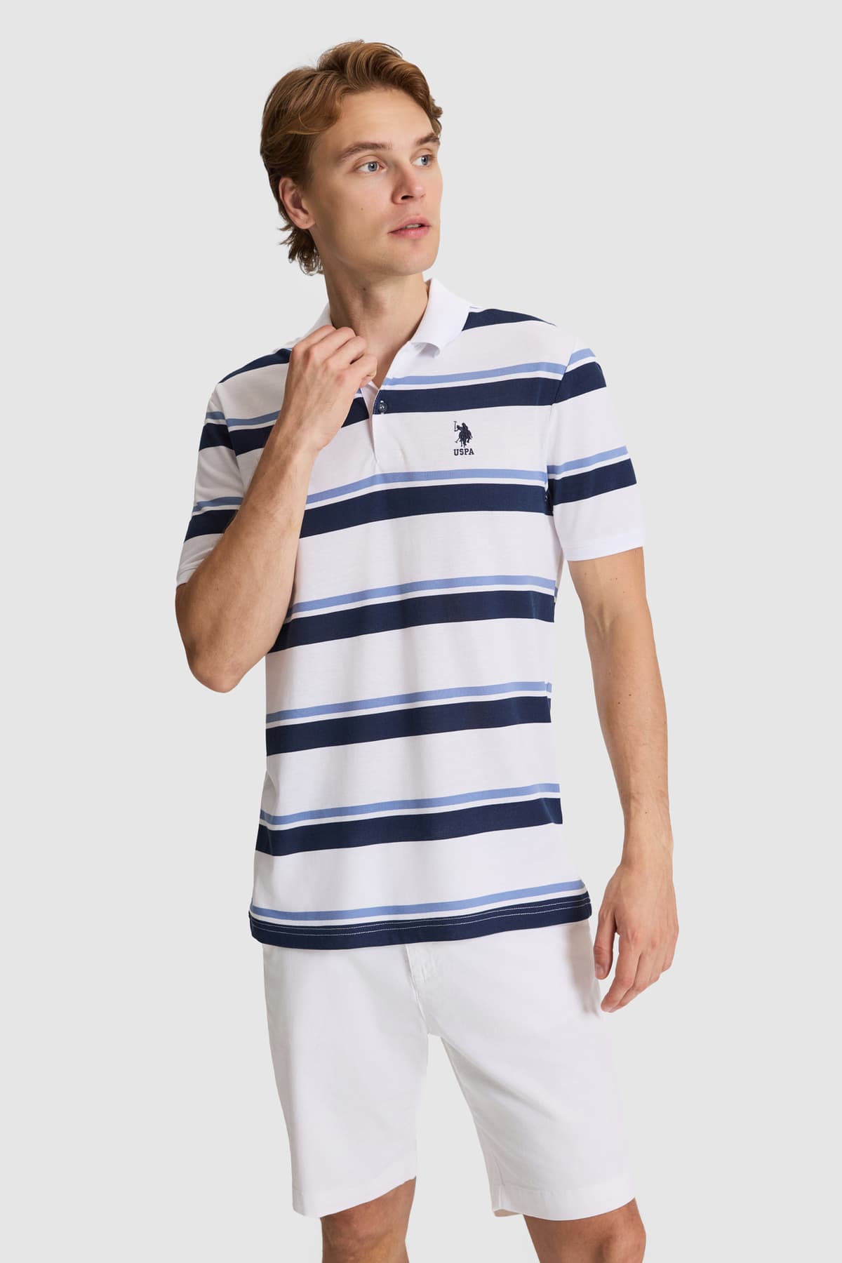 تیشرت مردانه U.S. Polo Assn. سرمهای فیت معمولی یقه پولو مدل 50326934-VR033 تیشرت مردانه U.S. Polo Assn. سرمهای فیت معمولی یقه پولو مدل 50326934-VR033