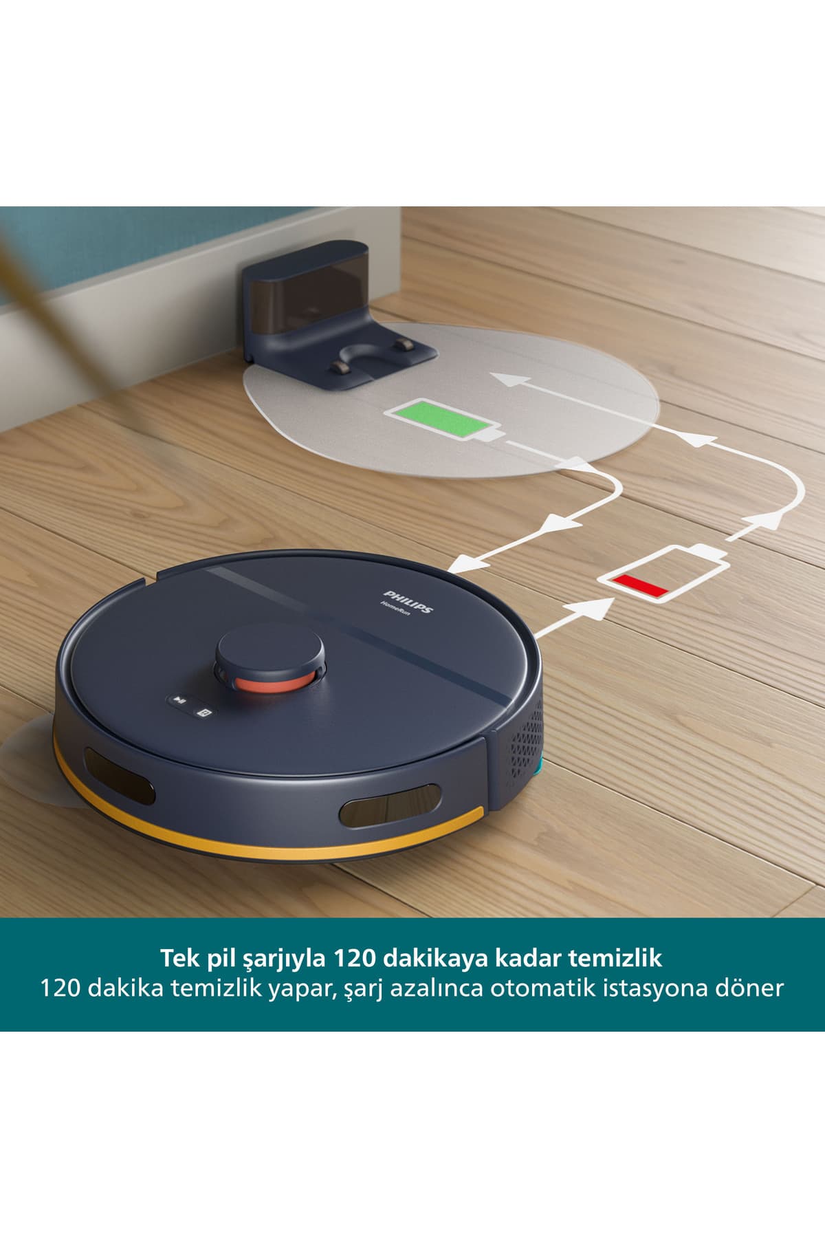 جاروبرقی رباتیک Philips با نظافت خشک و مرطوب، سری 2000 مدل XU2000/15 جاروبرقی رباتیک Philips با نظافت خشک و مرطوب، سری 2000 مدل XU2000/15