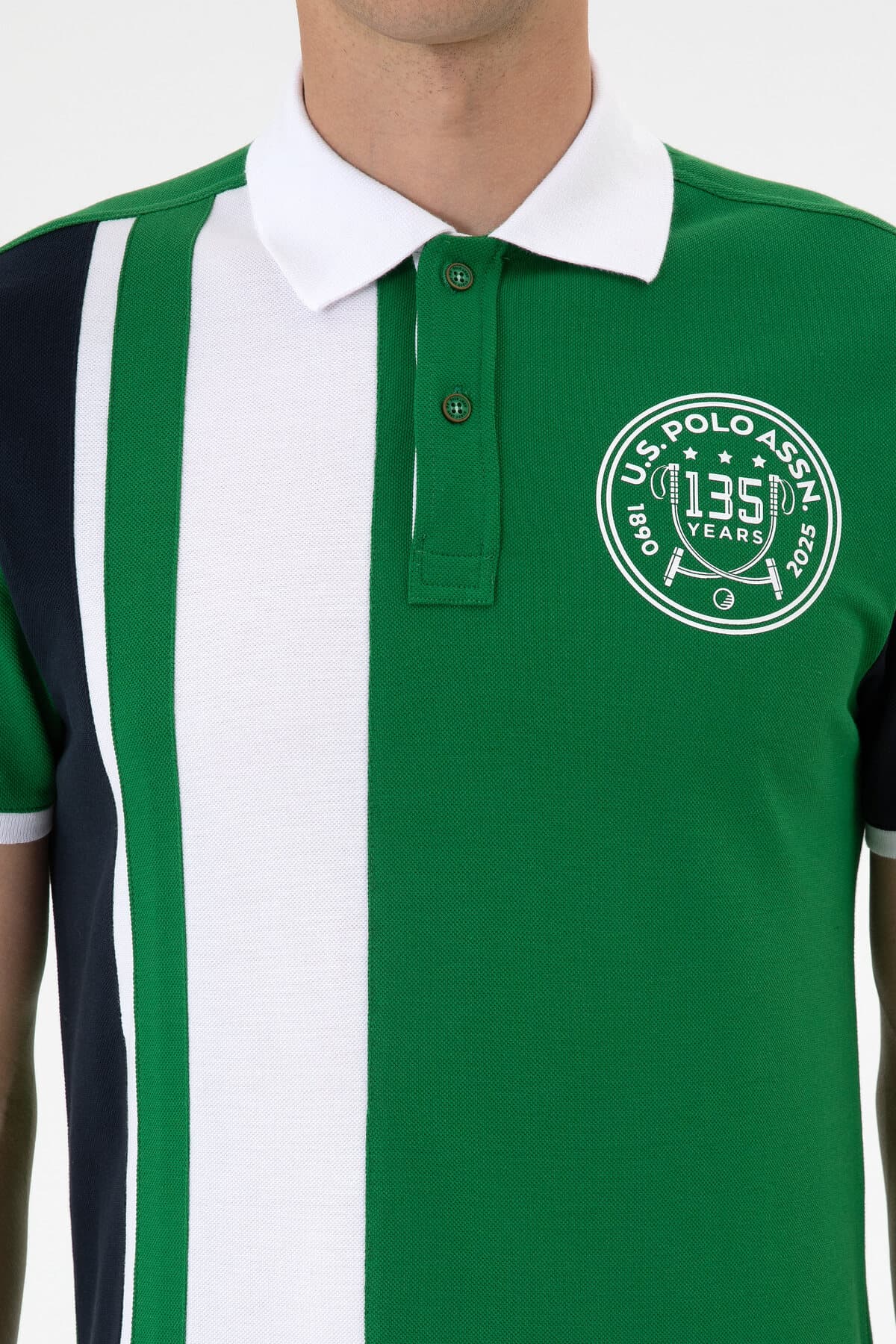 تیشرت مردانه U.S. Polo Assn. فیت معمولی یقه پولو سبز مدل 50299800-VR054 تیشرت مردانه U.S. Polo Assn. فیت معمولی یقه پولو سبز مدل 50299800-VR054