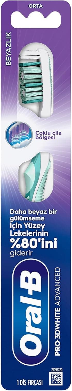 مسواک برقی Oral-B مدل Pro-3DWhite Advanced با سفتی متوسط مسواک برقی Oral-B مدل Pro-3DWhite Advanced با سفتی متوسط