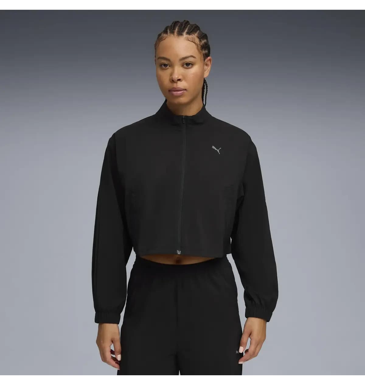 ژاکت زنانه Puma مشکی با زیپ مدل FASHION JACKET ژاکت زنانه Puma مشکی با زیپ مدل FASHION JACKET
