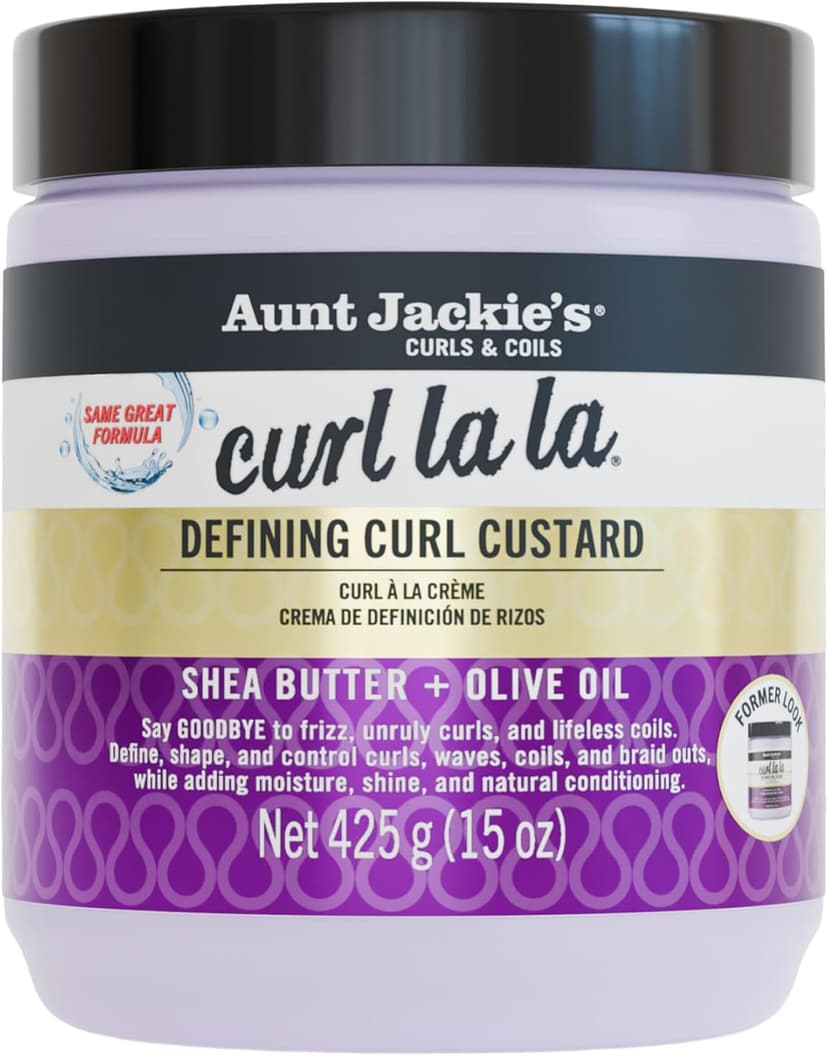 کاستارد حالتدهنده فرِ مو Aunt Jackie's Curl La La با رایحه میوهای 426g کاستارد حالتدهنده فرِ مو Aunt Jackie's Curl La La با رایحه میوهای 426g