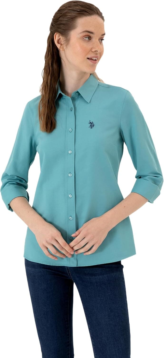 پیراهن زنانه U.S. Polo Assn. شتری بیسیک مدل 50316711-VR015 پیراهن زنانه U.S. Polo Assn. شتری بیسیک مدل 50316711-VR015