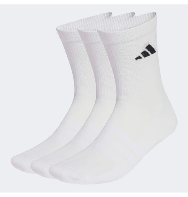 جوراب ساقدار ورزشی adidas سفید بالشتکدار 3 عددی مدل JZ0530 جوراب ساقدار ورزشی adidas سفید بالشتکدار 3 عددی مدل JZ0530