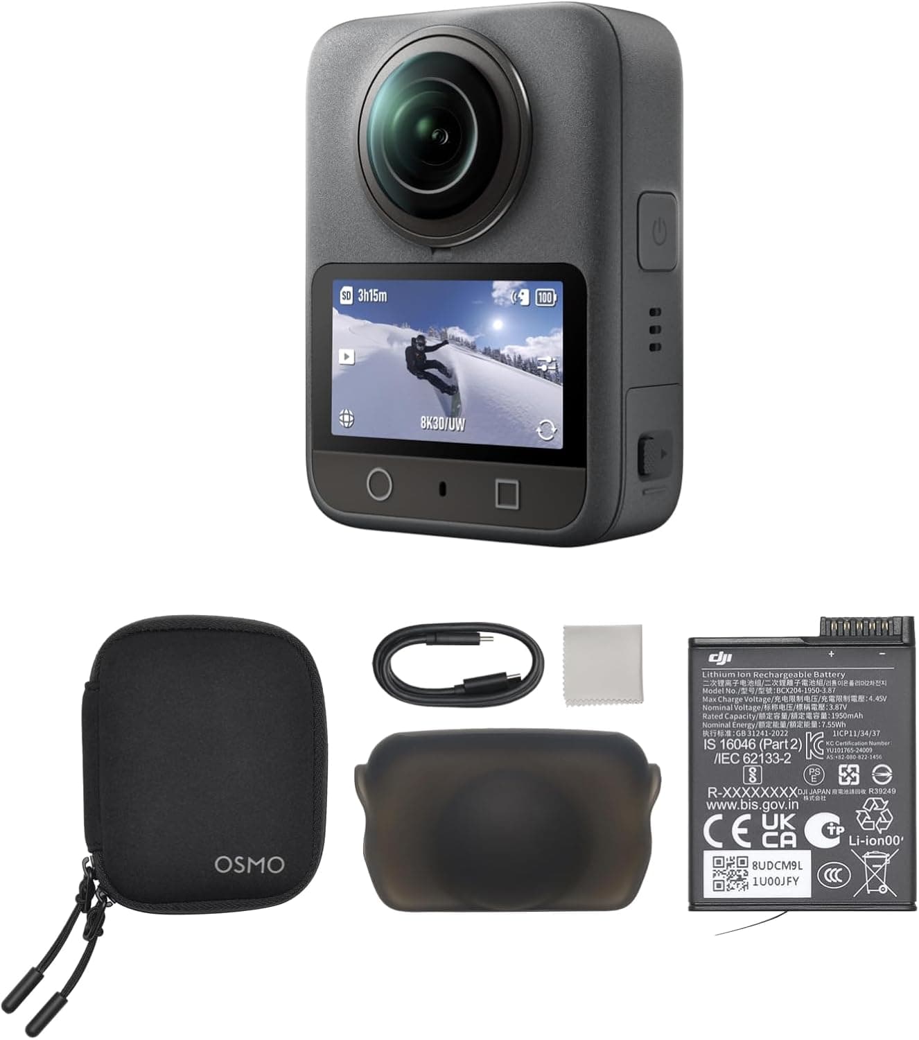 دوربین ۳۶۰ درجه DJI Osmo 360 Adventure Combo با تصویربرداری 1-Inch، ۳ باتری، فیلمبرداری 8K، نسخه امارات با گارانتی رسمی دوربین ۳۶۰ درجه DJI Osmo 360 Adventure Combo با تصویربرداری 1-Inch، ۳ باتری، فیلمبرداری 8K، نسخه امارات با گارانتی رسمی