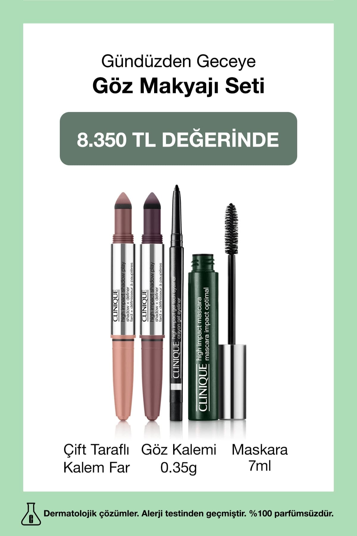ست آرایش چشم Clinique از روز تا شب مداد دوطرفه ×2 ماسکارا 7ml مداد چشم ست آرایش چشم Clinique از روز تا شب مداد دوطرفه ×2 ماسکارا 7ml مداد چشم