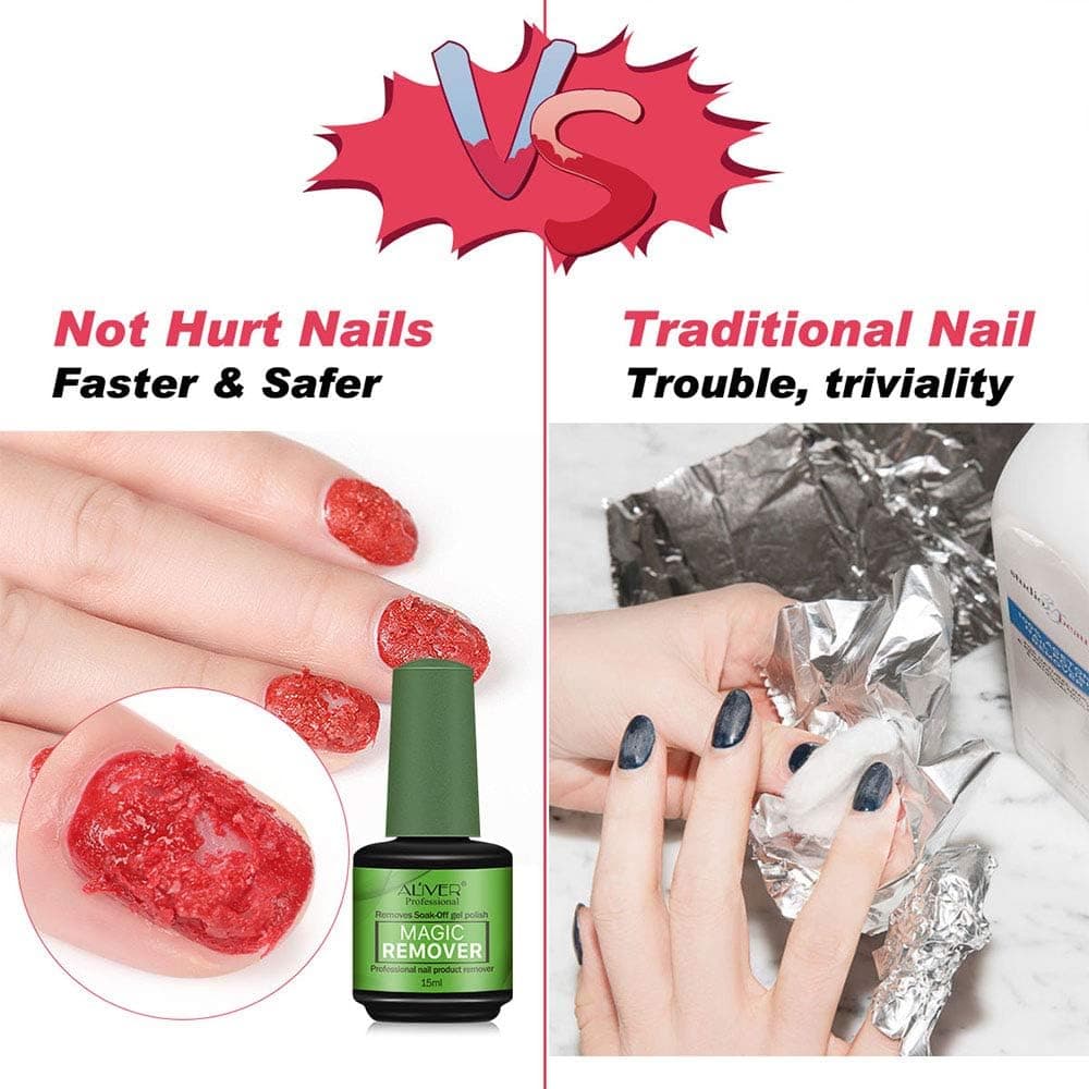 محلول پاککننده لاک ناخن ALIVER 2Pack مناسب لاک ژل در 3-5 دقیقه سبز محلول پاککننده لاک ناخن ALIVER 2Pack مناسب لاک ژل در 3-5 دقیقه سبز