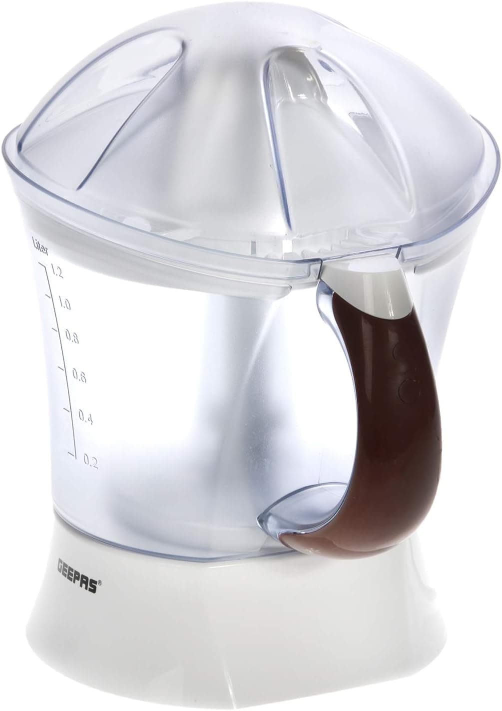 آبمیوهگیری مرکبات Geepas 25 Watt با 2 مخروط و ظرفیت 1.2 Liter آبمیوهگیری مرکبات Geepas 25 Watt با 2 مخروط و ظرفیت 1.2 Liter
