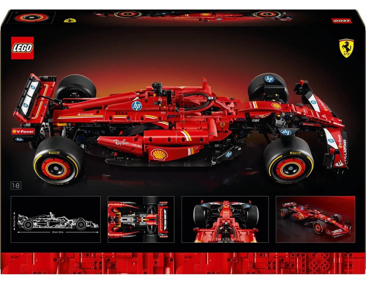 لگو Technic Ferrari SF-24 F1 ماشین مدل 42207 با 1361 قطعه لگو Technic Ferrari SF-24 F1 ماشین مدل 42207 با 1361 قطعه