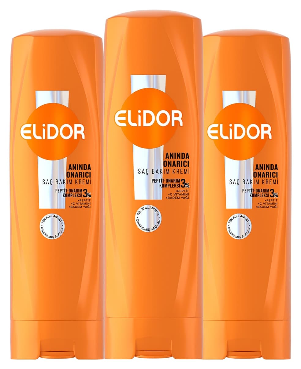 کرم مراقبت مو Elidor ترمیمکننده فوری 3×350ml کرم مراقبت مو Elidor ترمیمکننده فوری 3×350ml