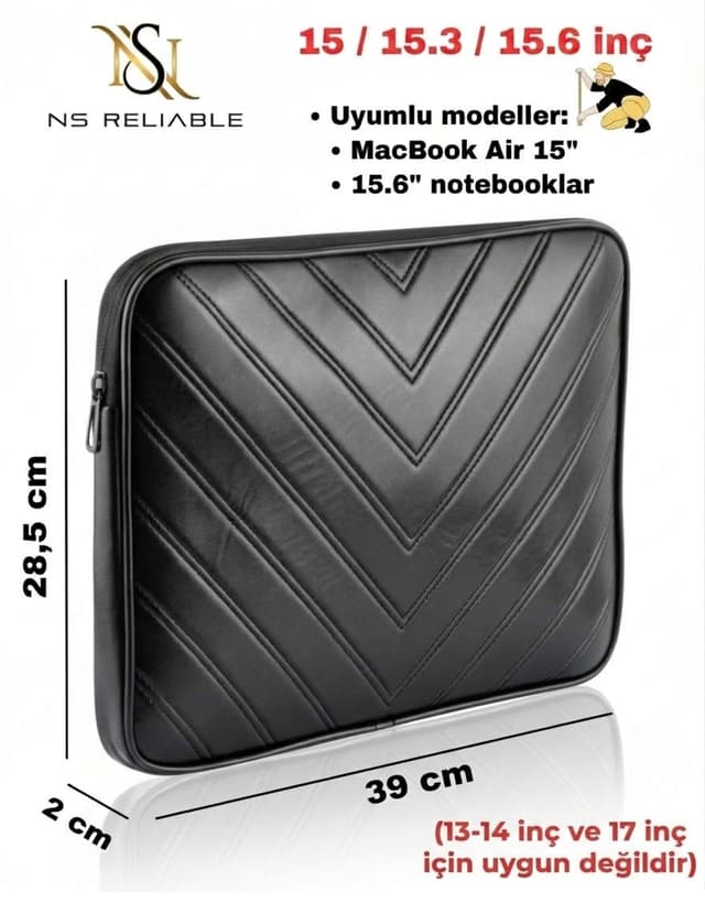 کاور لپتاپ NS reliable 15.6 و 15.3 اینچ Macbook Air M2 M3 سیاه کاور لپتاپ NS reliable 15.6 و 15.3 اینچ Macbook Air M2 M3 سیاه