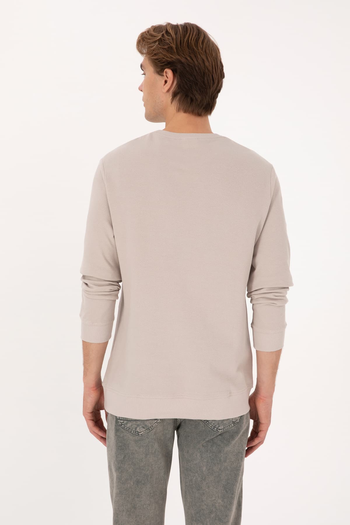 سوئیشرت مردانه U.S. Polo Assn. فیت معمولی یقه گرد سنگی مدل 50310310-VR049 سوئیشرت مردانه U.S. Polo Assn. فیت معمولی یقه گرد سنگی مدل 50310310-VR049