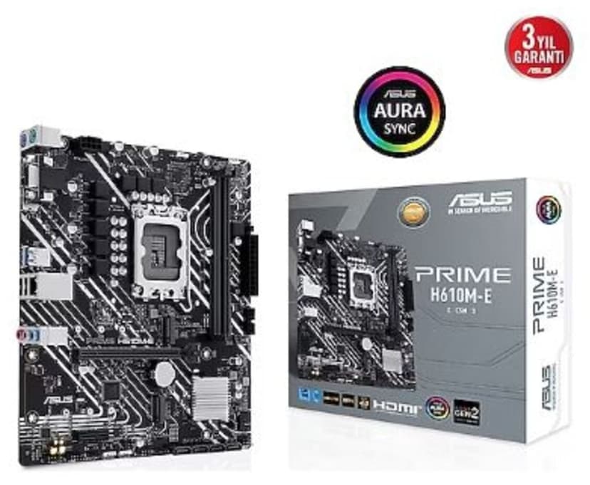مادربرد ASUS PRIME مدل H610M-E-CSM با حافظه DDR5 و سوکت 1700p مادربرد ASUS PRIME مدل H610M-E-CSM با حافظه DDR5 و سوکت 1700p