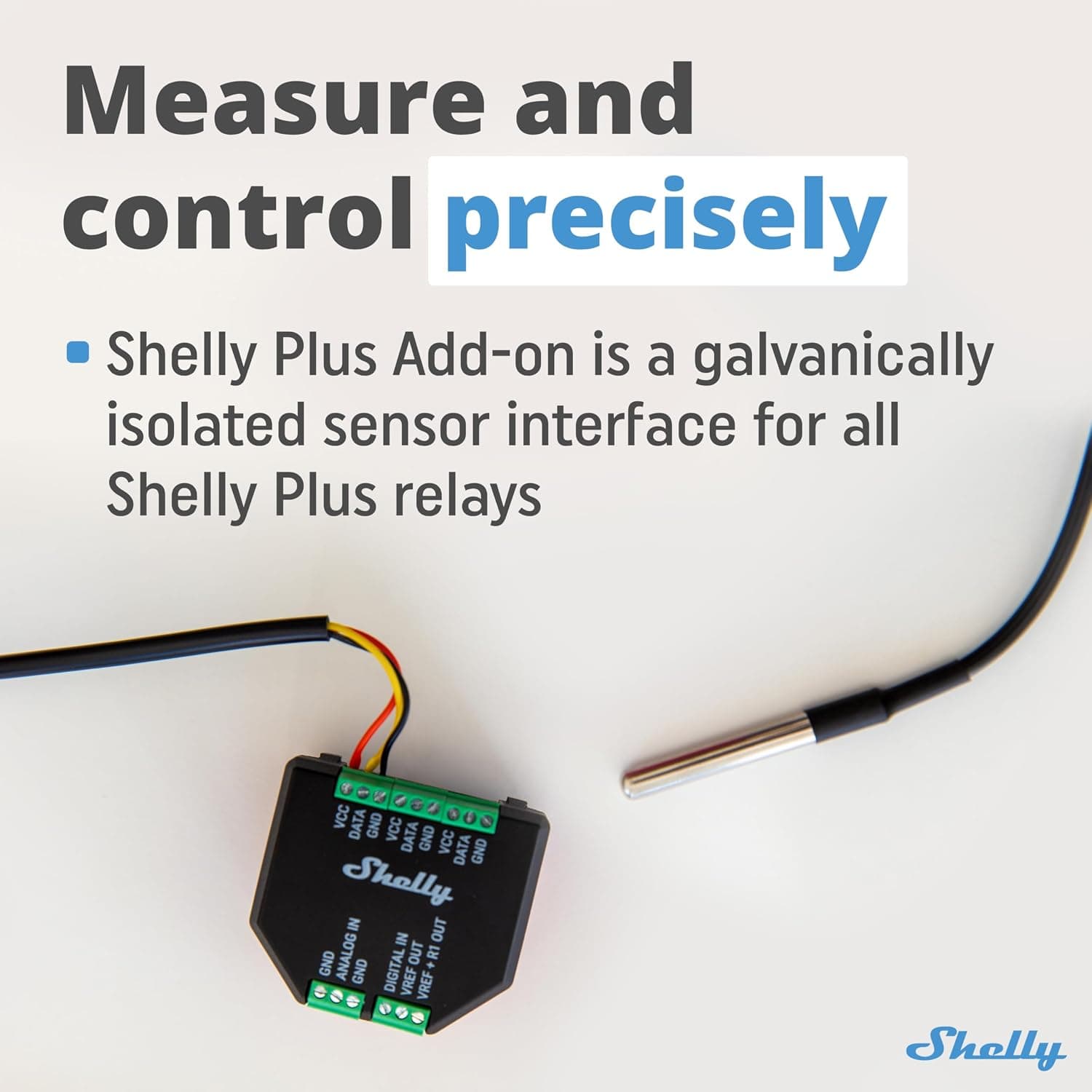 افزودنی Shelly Plus Add-On افزودنی Shelly Plus Add-On