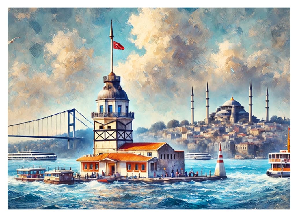 پازل دخترانه Neverland 1000 تکه با نقش برج دوشیزگان پازل دخترانه Neverland 1000 تکه با نقش برج دوشیزگان