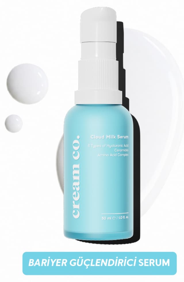سرم شیری مناسب انواع پوست Cream Co. مرطوبکننده و تقویتکننده سد دفاعی پوست حاوی هیالورونیک اسید و سرامید سرم شیری مناسب انواع پوست Cream Co. مرطوبکننده و تقویتکننده سد دفاعی پوست حاوی هیالورونیک اسید و سرامید