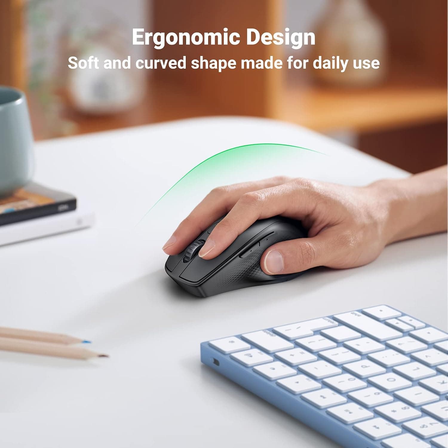 ماوس بیسیم ارگونومیک UGREEN با گیرنده USB، 2.4GHz و 4000 DPI ماوس بیسیم ارگونومیک UGREEN با گیرنده USB، 2.4GHz و 4000 DPI