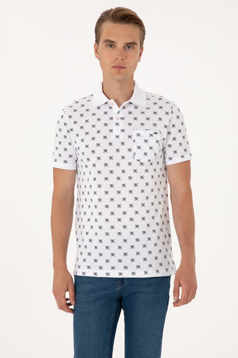 تیشرت مردانه U.S. Polo Assn. فیت معمولی سفید یقه پولو مدل 50300379-VR013 تیشرت مردانه U.S. Polo Assn. فیت معمولی سفید یقه پولو مدل 50300379-VR013
