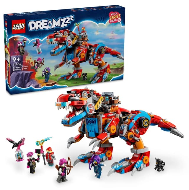 لگو 71484 DREAMZzz Cooper دایناسور رباتیک برای کودکان مدل C-Rex، مناسب 9+ سال 917P لگو 71484 DREAMZzz Cooper دایناسور رباتیک برای کودکان مدل C-Rex، مناسب 9+ سال 917P