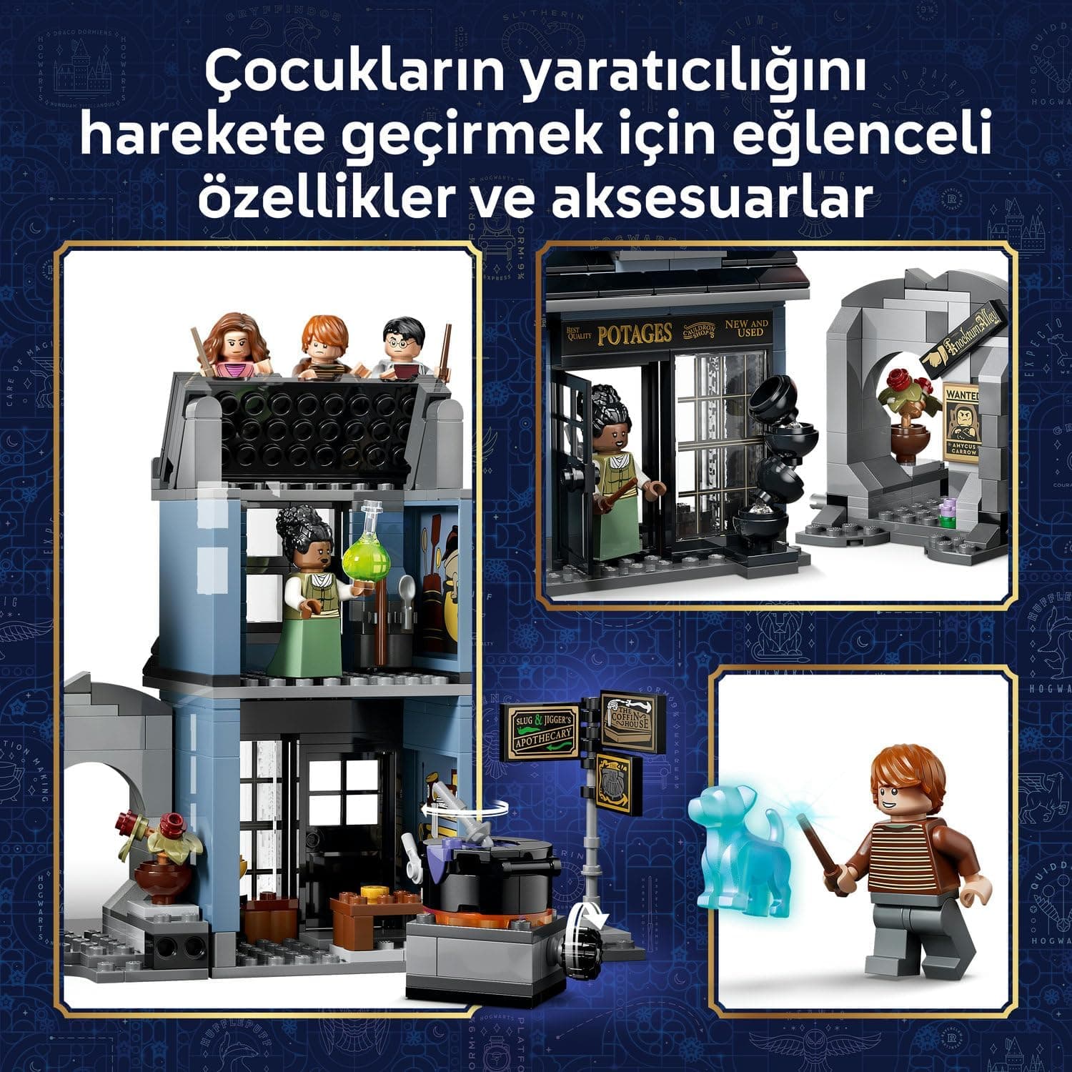 لگو سری Harry Potter فروشگاههای جادوگری Knockturn Alley مدل 76471 لگو سری Harry Potter فروشگاههای جادوگری Knockturn Alley مدل 76471