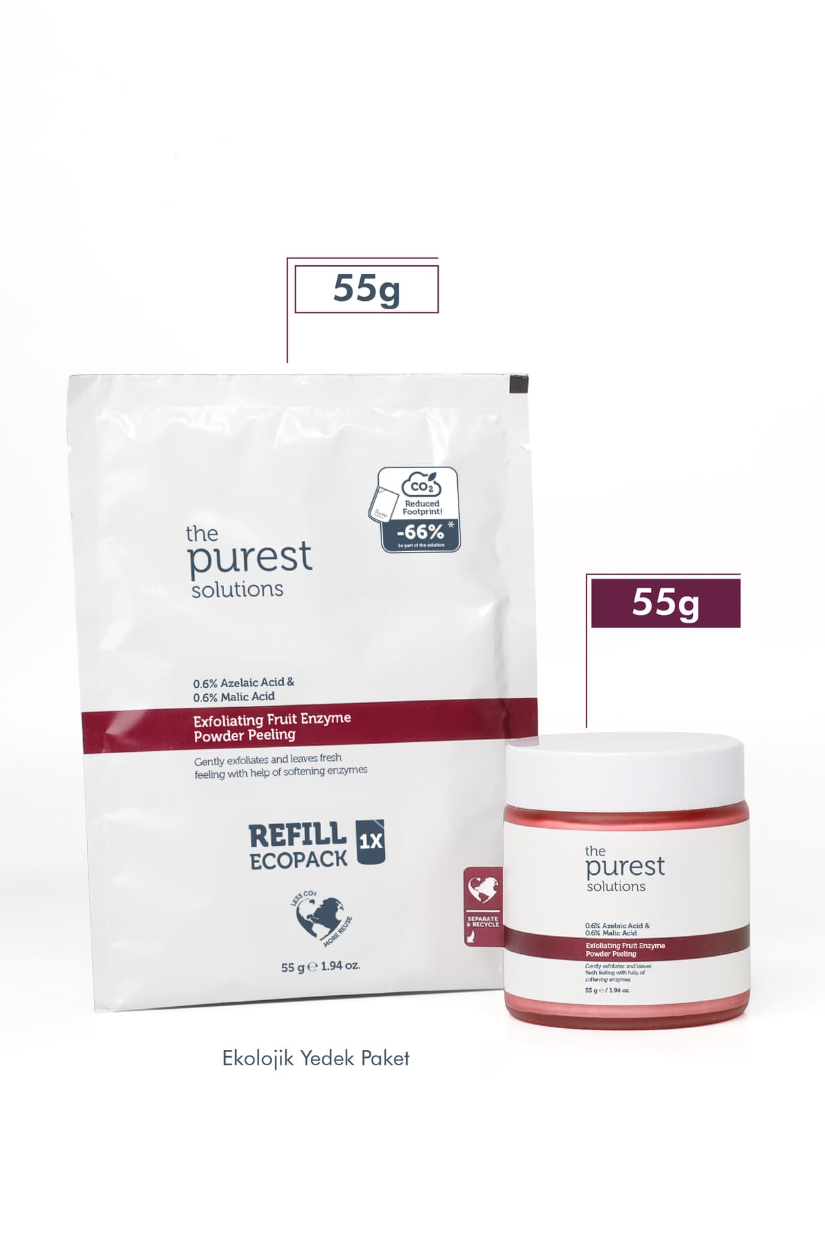 پودر لایهبردار آنزیمی The Purest Solutions پاککننده و روشنکننده 55 gr (%0,6 Azelaic Acid & Malic Acid) پودر لایهبردار آنزیمی The Purest Solutions پاککننده و روشنکننده 55 gr (%0,6 Azelaic Acid & Malic Acid)