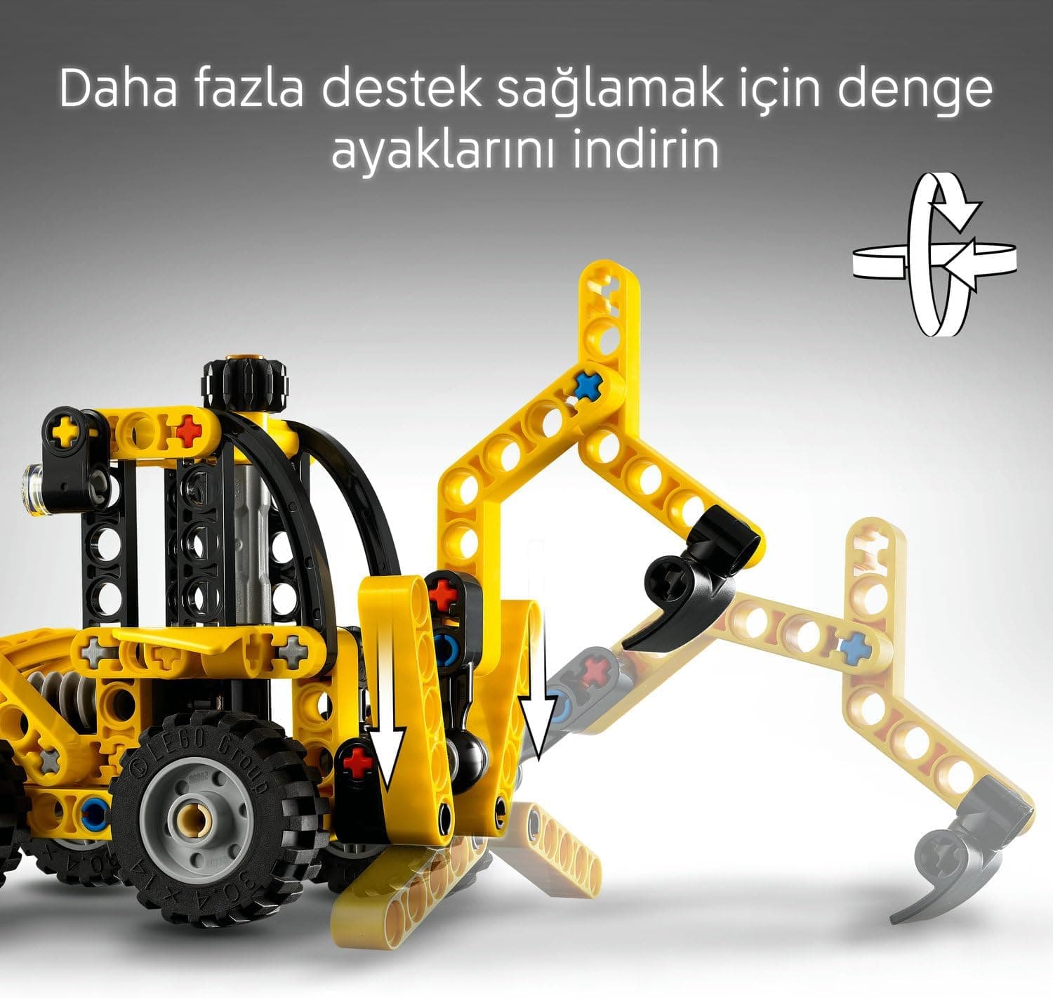 لگو Technic بیلمکانیکی و لودر مدل 42197 لگو Technic بیلمکانیکی و لودر مدل 42197