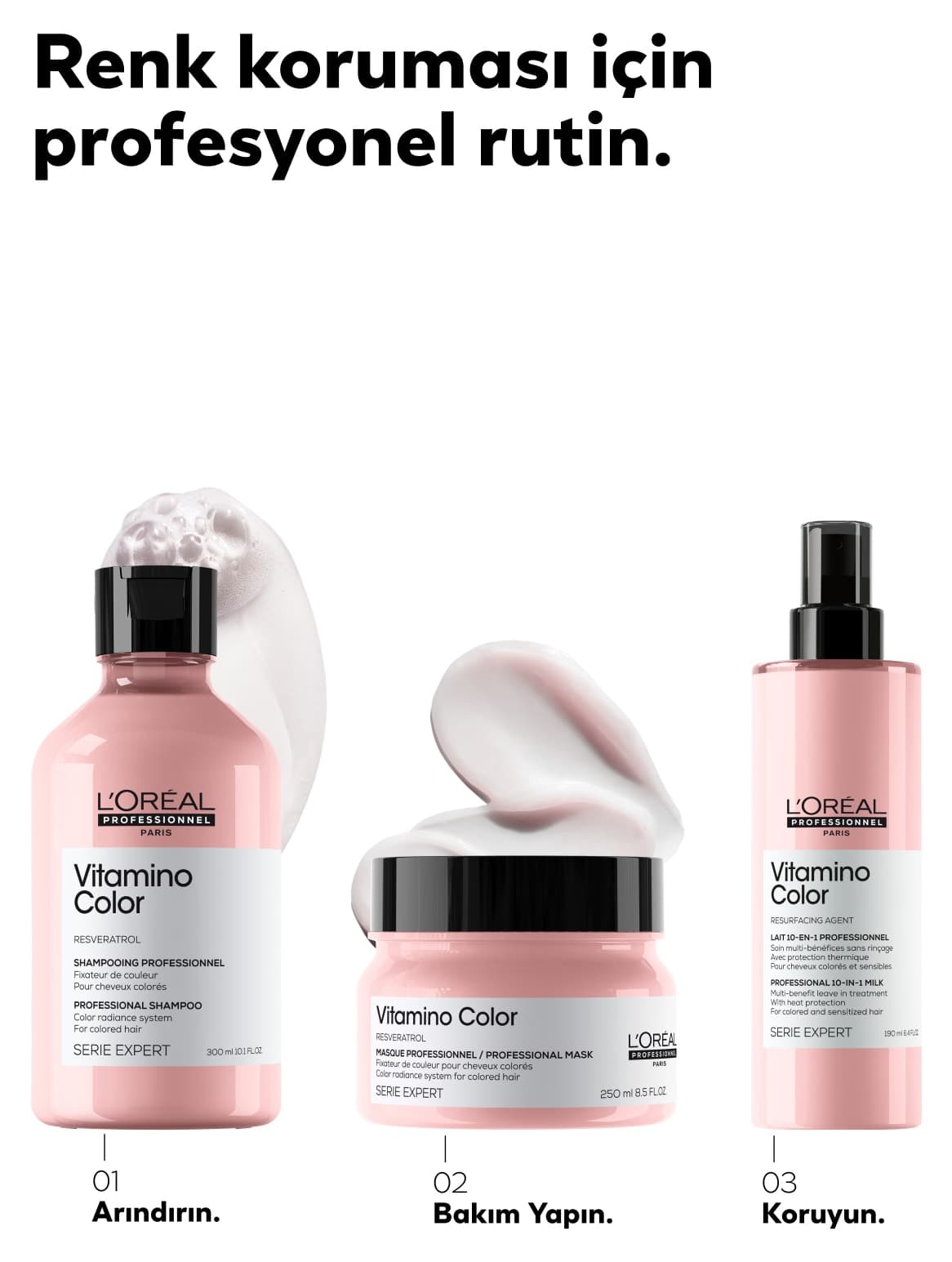 اسپری مراقبت ۱۰ اثره موی رنگشده L'oreal Professionnel Serie Expert Vitamino Color اسپری مراقبت ۱۰ اثره موی رنگشده L'oreal Professionnel Serie Expert Vitamino Color