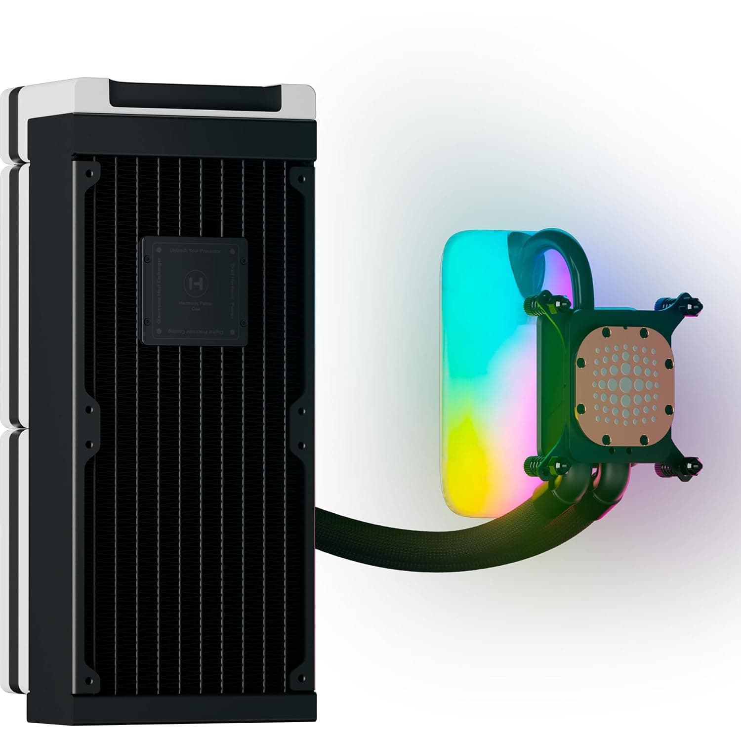 خنککننده مایع پردازنده سازگار با Intel-AMD HYTE Thicc Q60 qRGB LCD 240mm مدل FAN-HYTE-Q60-BW خنککننده مایع پردازنده سازگار با Intel-AMD HYTE Thicc Q60 qRGB LCD 240mm مدل FAN-HYTE-Q60-BW