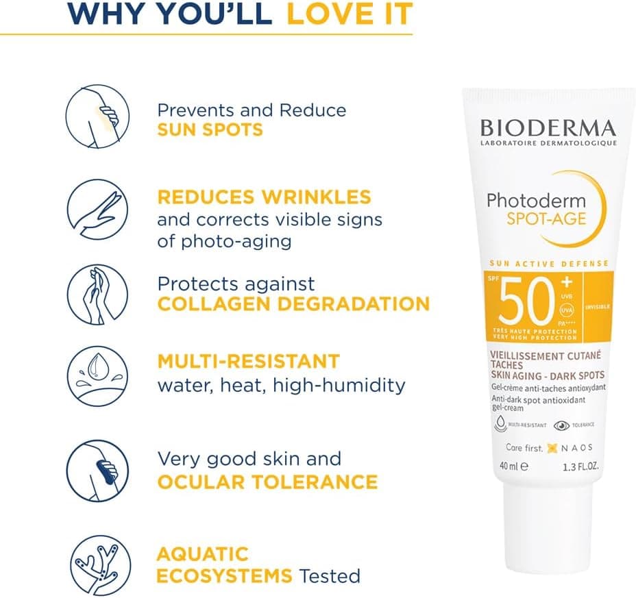 ژل ضدآفتاب Photoderm Spot Age SPF 50+ 40 ml ژل ضدآفتاب Photoderm Spot Age SPF 50+ 40 ml