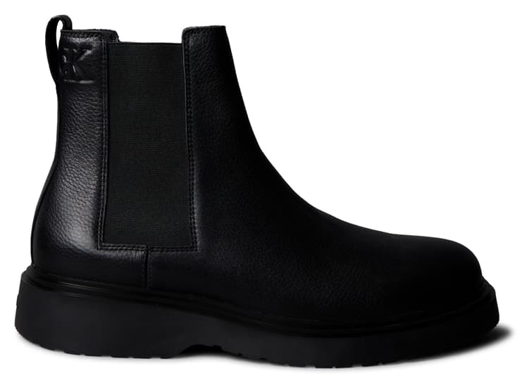 اسنیکر مردانه Calvin Klein لوگودار کف ضخیم بند کشی مشکی اسنیکر مردانه Calvin Klein لوگودار کف ضخیم بند کشی مشکی