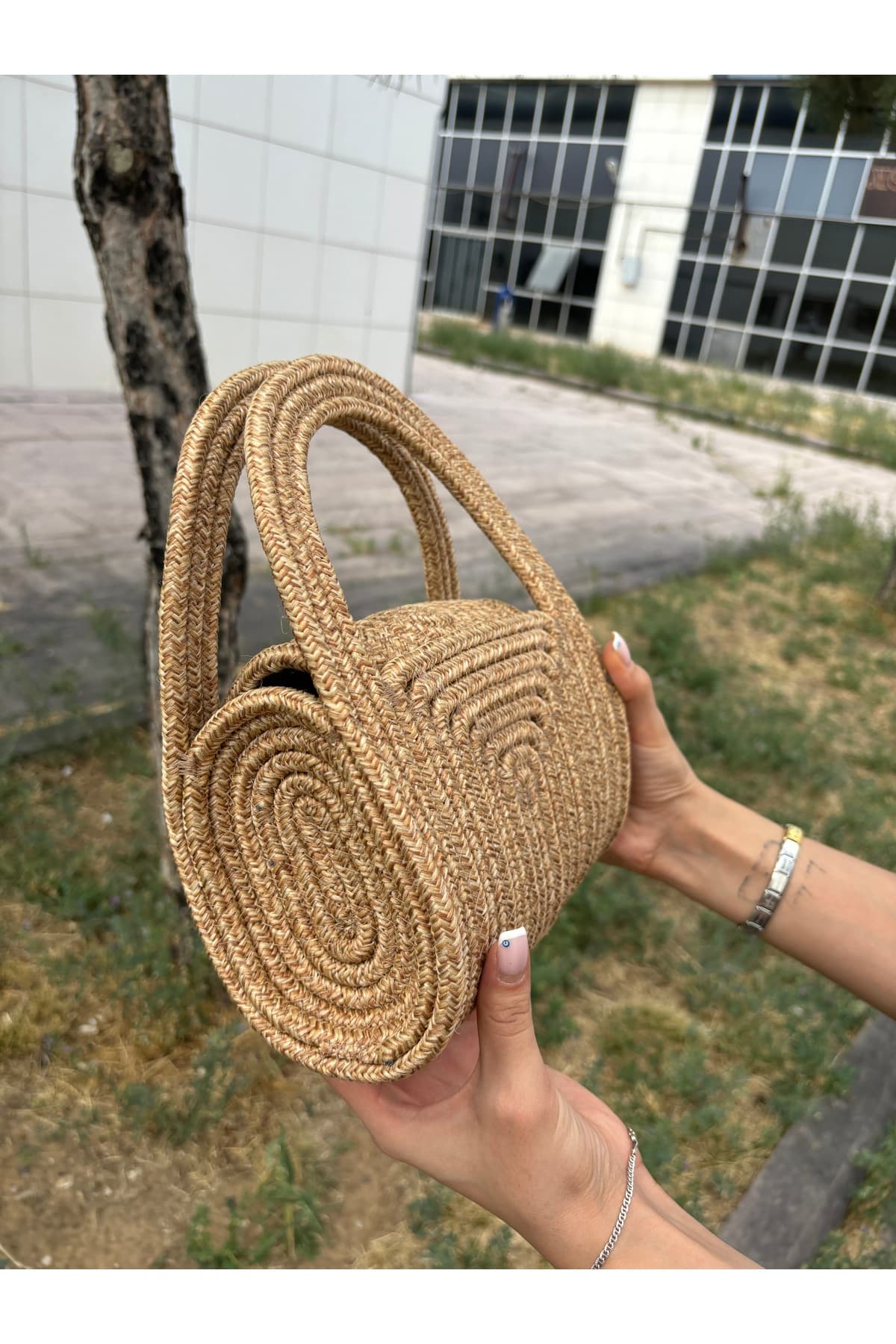 کیف دستی کلاچ MaVaux مینی حصیری جوت نرم کیف دستی کلاچ MaVaux مینی حصیری جوت نرم