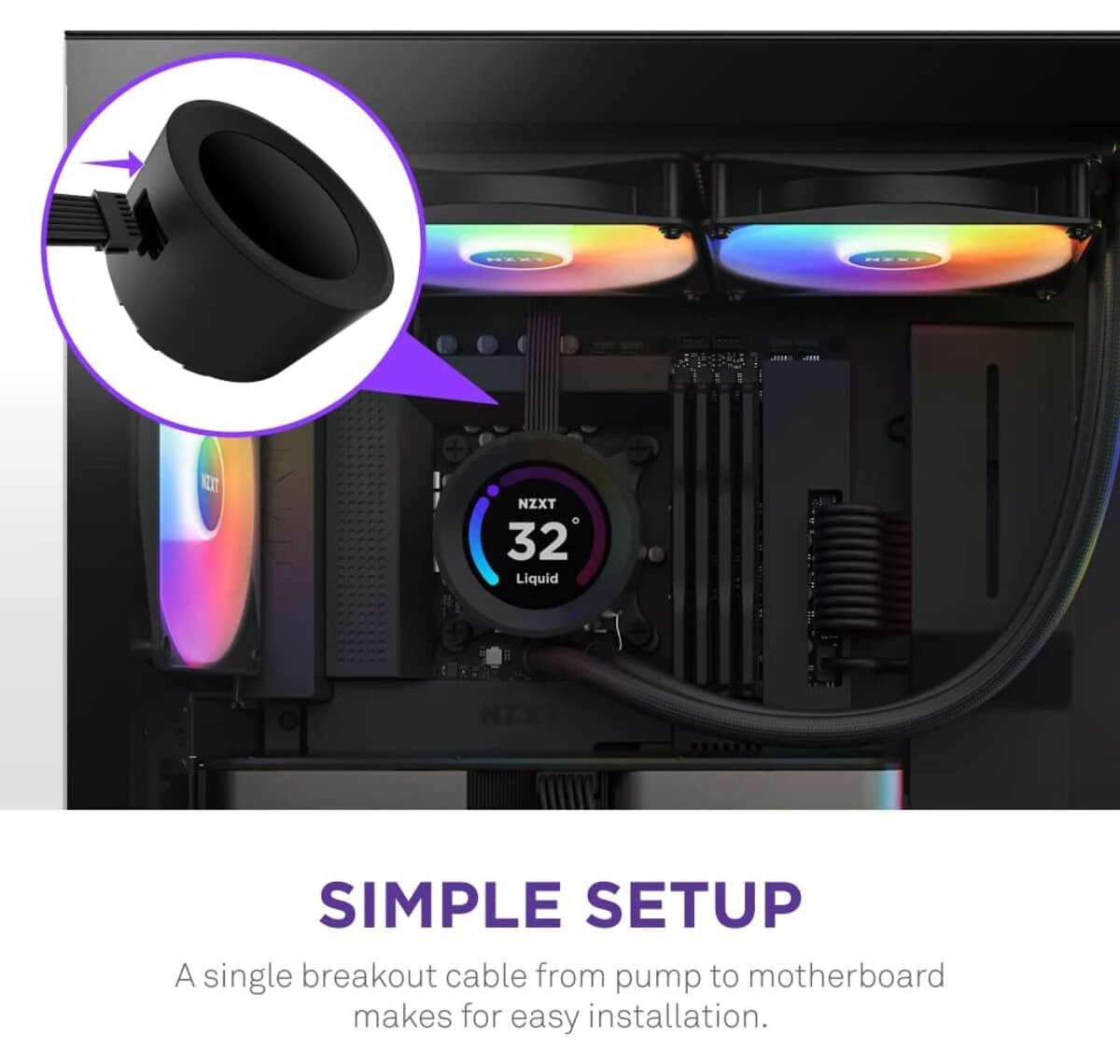 خنککننده مایع Nzxt KRAKEN ELITE با نمایشگر LCD RGB 280MM مدل RL-KR28E-B1 خنککننده مایع Nzxt KRAKEN ELITE با نمایشگر LCD RGB 280MM مدل RL-KR28E-B1