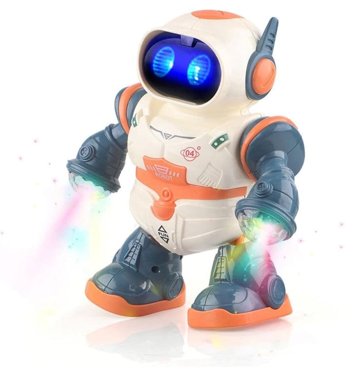 ربات اسباببازی الکترونیکی رقصان موزیکال و چراغدار Brother Toys مدل 3D Disko، 20 cm ربات اسباببازی الکترونیکی رقصان موزیکال و چراغدار Brother Toys مدل 3D Disko، 20 cm
