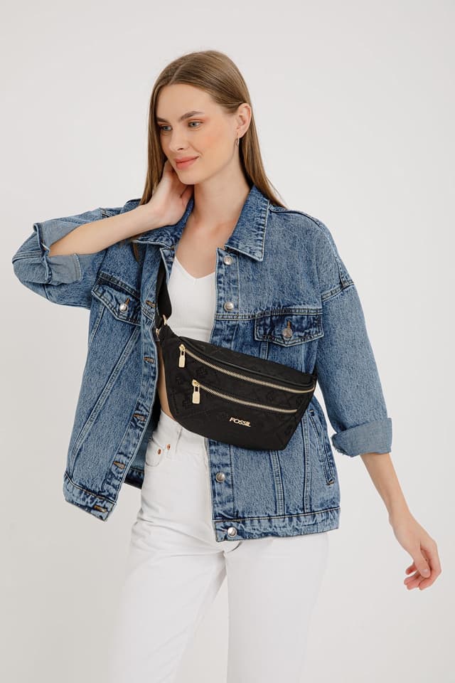 کیف کمری زنانه Fossil مشکی مدل 05FS23Y449 کیف کمری زنانه Fossil مشکی مدل 05FS23Y449