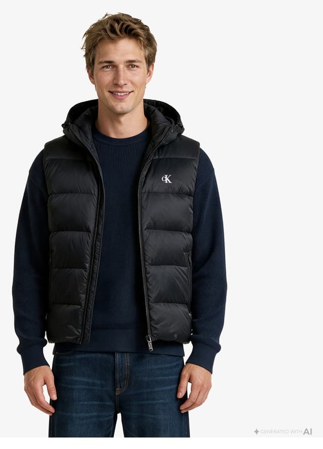 ژاکت مردانه Calvin Klein نایلونی کلاهدار زیپدار مدل LV04RG514G مشکی ژاکت مردانه Calvin Klein نایلونی کلاهدار زیپدار مدل LV04RG514G مشکی