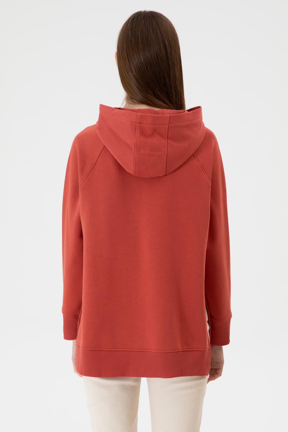 سوئیشرت هودی زنانه U.S. Polo Assn. قرمز آجری با چاک مدل 50313611-VR026 سوئیشرت هودی زنانه U.S. Polo Assn. قرمز آجری با چاک مدل 50313611-VR026