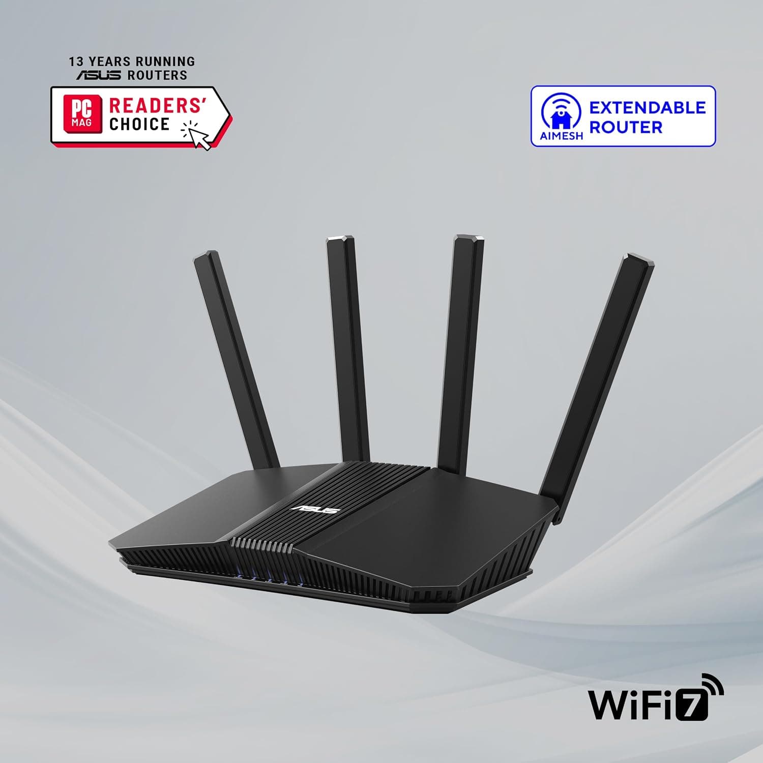 روتر دو بانده WiFi 7 ASUS مدل RT-BE55 BE3600 با WAN 2.5G، AiMesh، VPN، کنترل والدین، مشکی روتر دو بانده WiFi 7 ASUS مدل RT-BE55 BE3600 با WAN 2.5G، AiMesh، VPN، کنترل والدین، مشکی