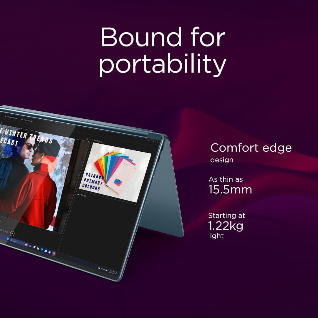 لپتاپ Lenovo Yoga Book 9 دو نمایشگر 14" OLED لمسی 2.8K مدل 14IAH10 کد 83KJ0047AX لپتاپ Lenovo Yoga Book 9 دو نمایشگر 14" OLED لمسی 2.8K مدل 14IAH10 کد 83KJ0047AX