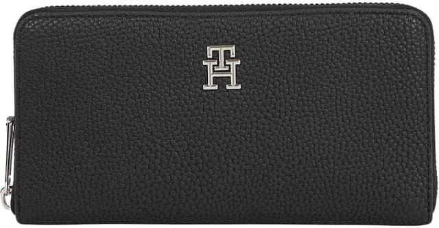 کیف پول زنانه Tommy Hilfiger مشکی تک سایز مدل TH EMBLEM LARGE ZA کیف پول زنانه Tommy Hilfiger مشکی تک سایز مدل TH EMBLEM LARGE ZA