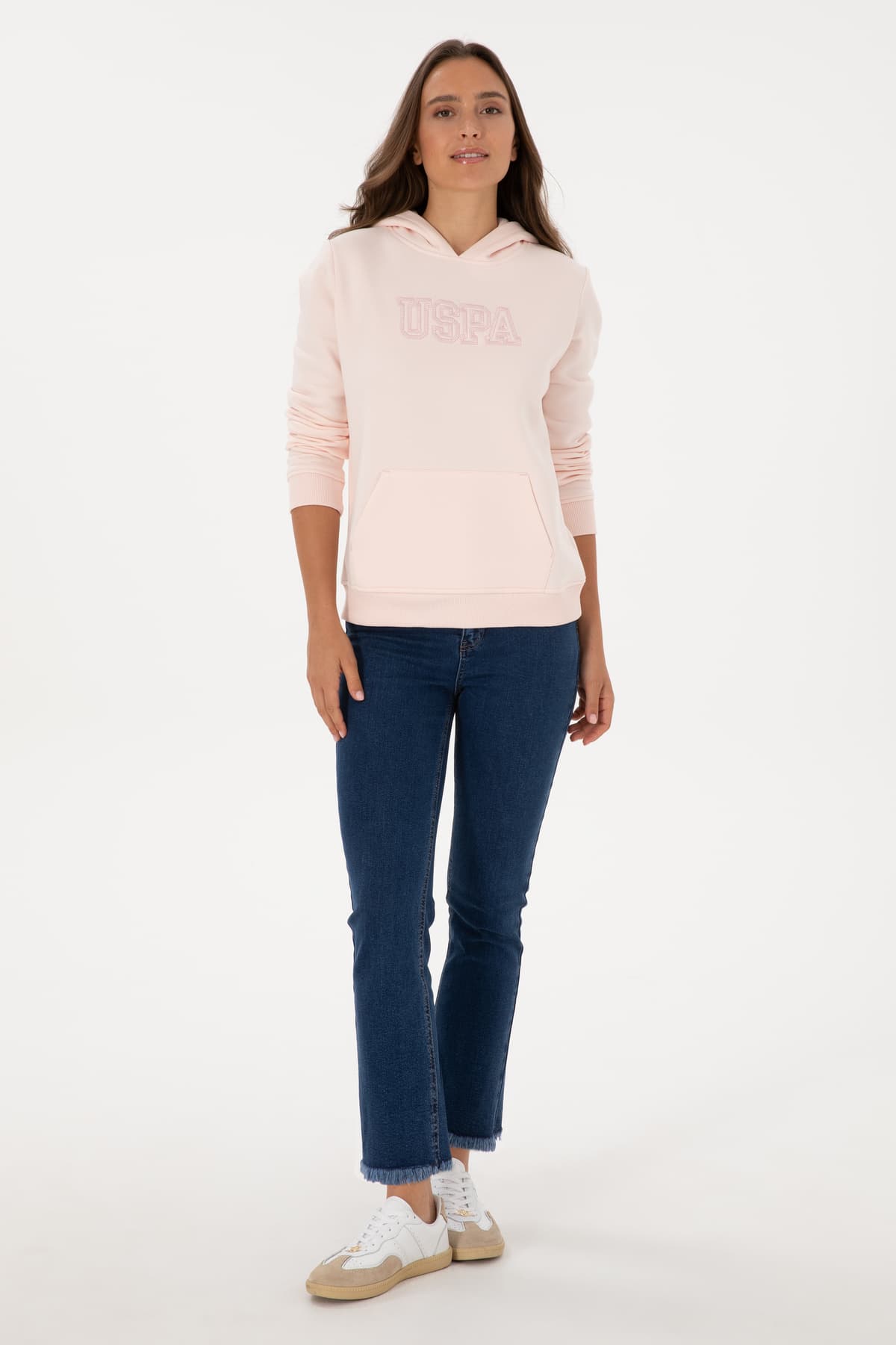 سوئیشرت زنانه U.S. Polo Assn. صورتی روشن شاردون با کلاه مدل 50313566-VR078 سوئیشرت زنانه U.S. Polo Assn. صورتی روشن شاردون با کلاه مدل 50313566-VR078