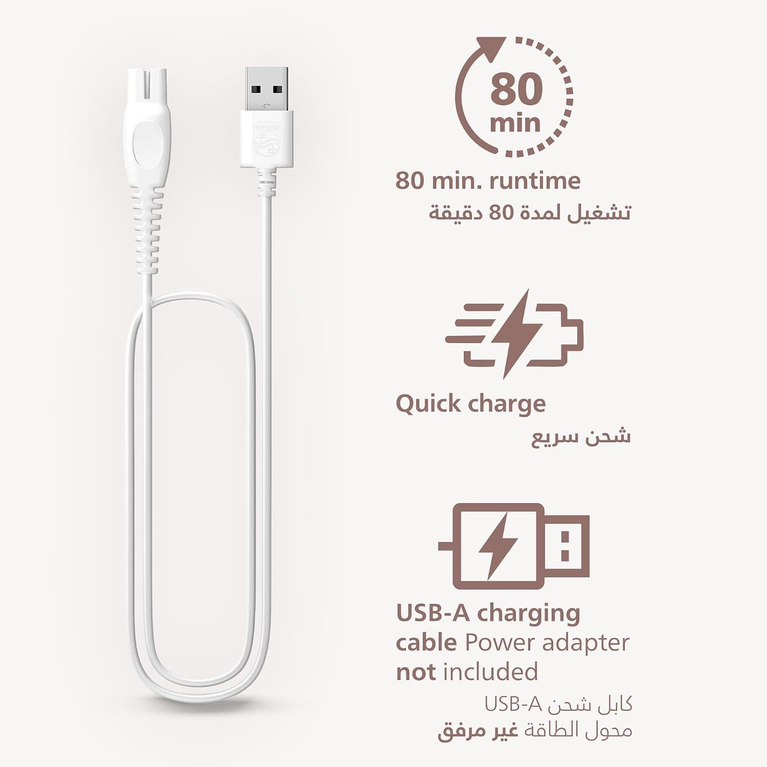 شیور و تریمر زنانه بیسیم PHILIPS مناسب استفاده خشک و مرطوب با شارژ USB-A مدل BRL138/00 شیور و تریمر زنانه بیسیم PHILIPS مناسب استفاده خشک و مرطوب با شارژ USB-A مدل BRL138/00